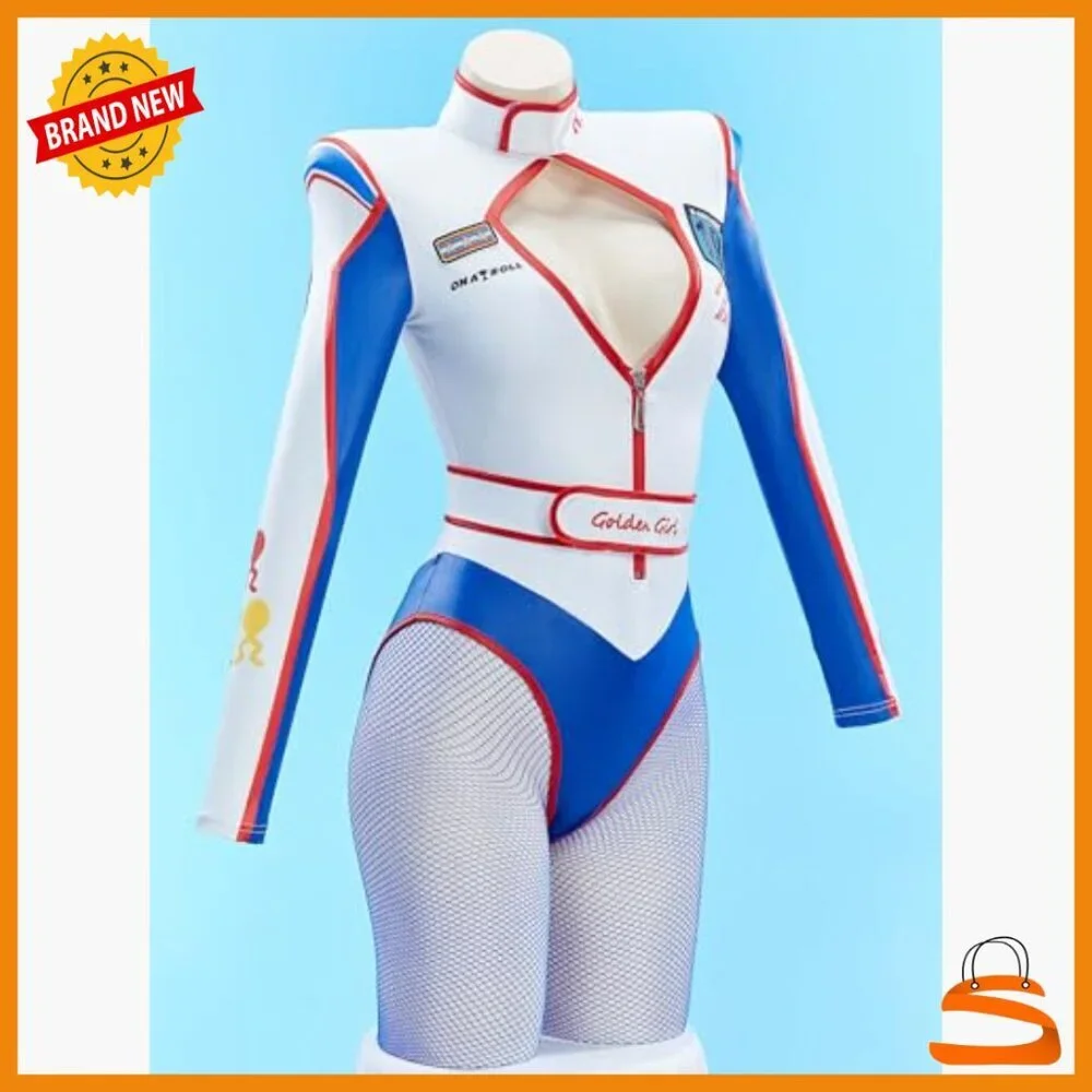Slim Fit Spandex Bodysuit with Cutout Design for Cosplay Halloween
